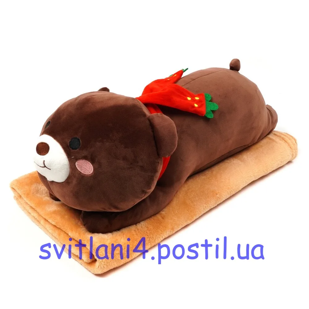 Ведмедик з шарфиком Коричневий